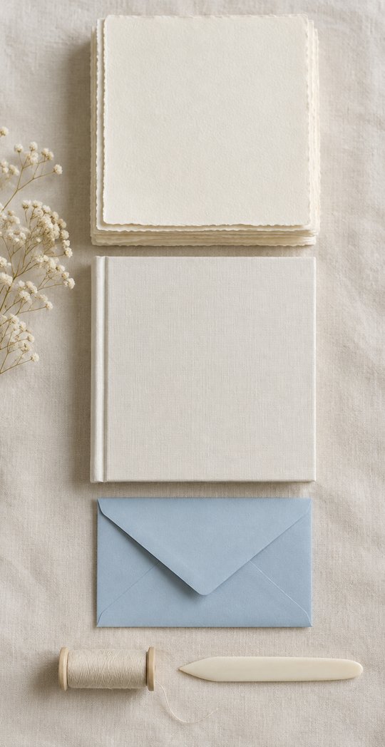 Carte pregiate, tesi rilegata e busta – Papier Elité L'Aquila