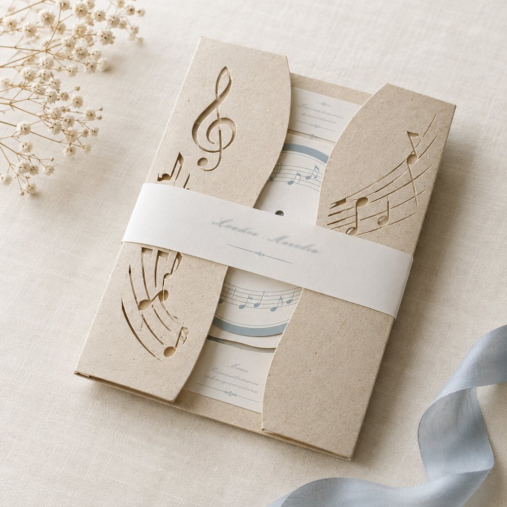 Partecipazione carta Eco a Tema Musicale – Papier Elité L'Aquila