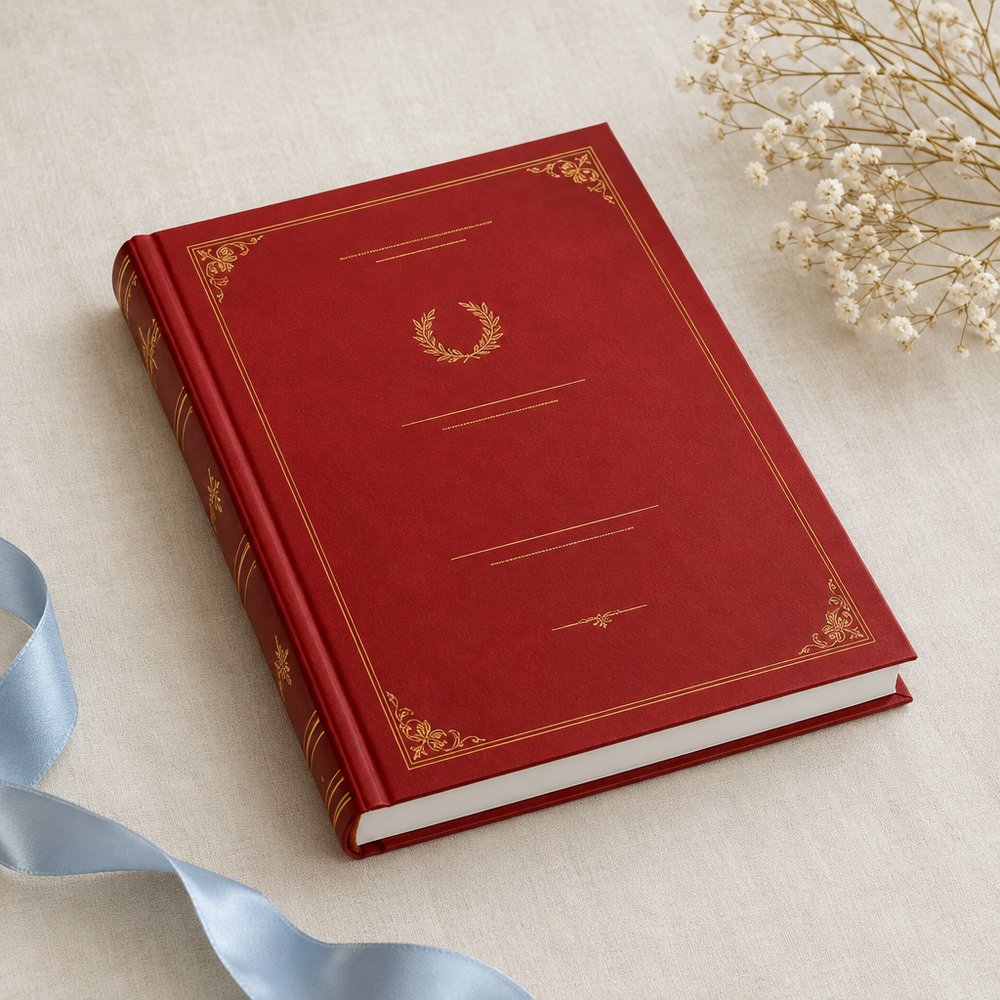 Tesi in Similpelle Rosso – Papier Elité L'Aquila
