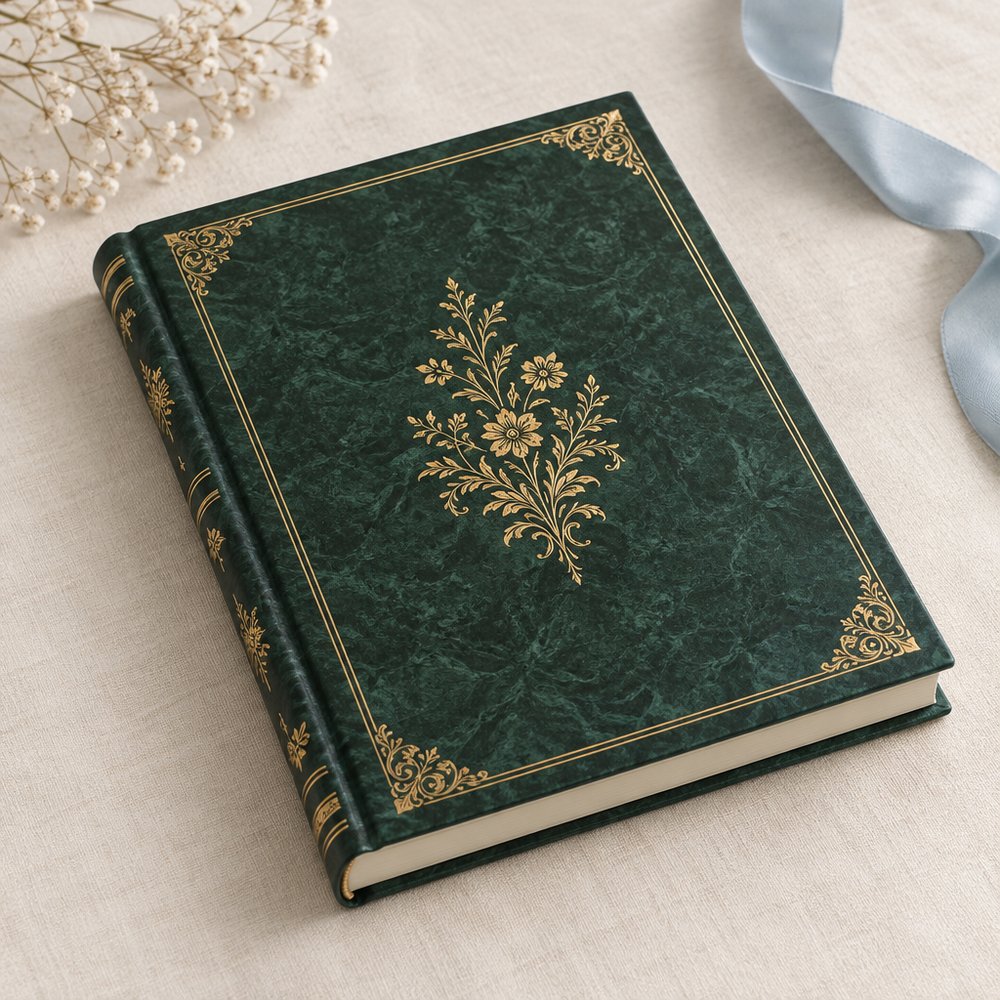Tesi in Verde Marmorizzato – Papier Elité L'Aquila